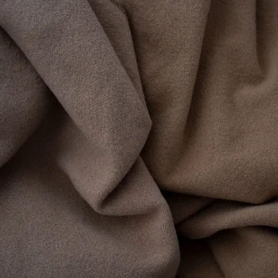 Brushed fleece fabric swatch used for 320 to 380 GSM heavyweight sweatshirts